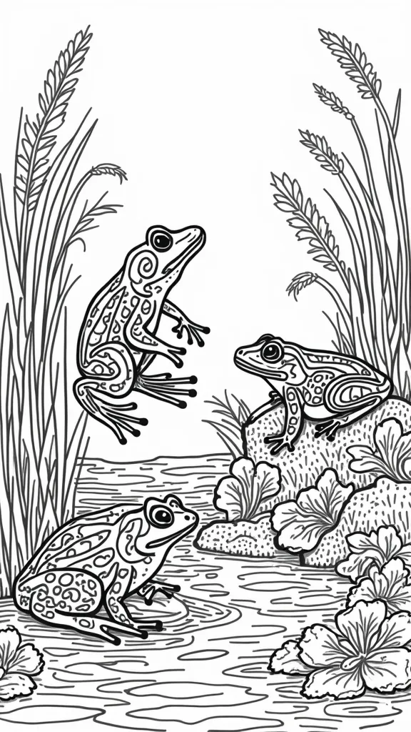 amphibia coloring page